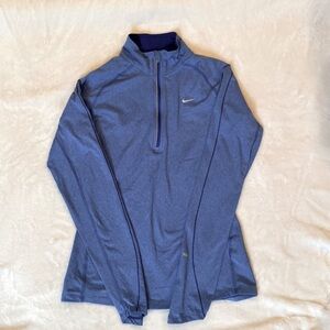 Womens Nike Element Blue Dri-Fit Small Pullover